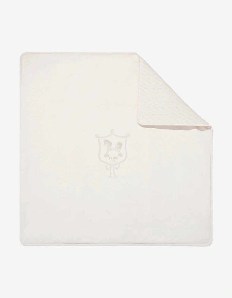 Baby Cotton Jersey Blanket in Beige (80cm)