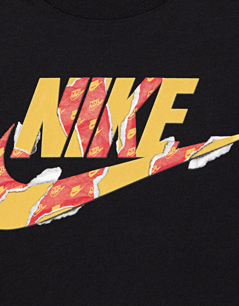 Boys Unwrapped Futura T-Shirt in Black