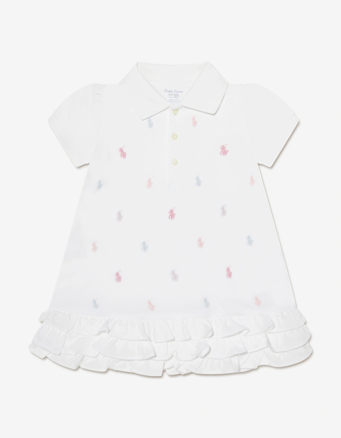 Baby Girls Schiffli Dress With Bloomers in White