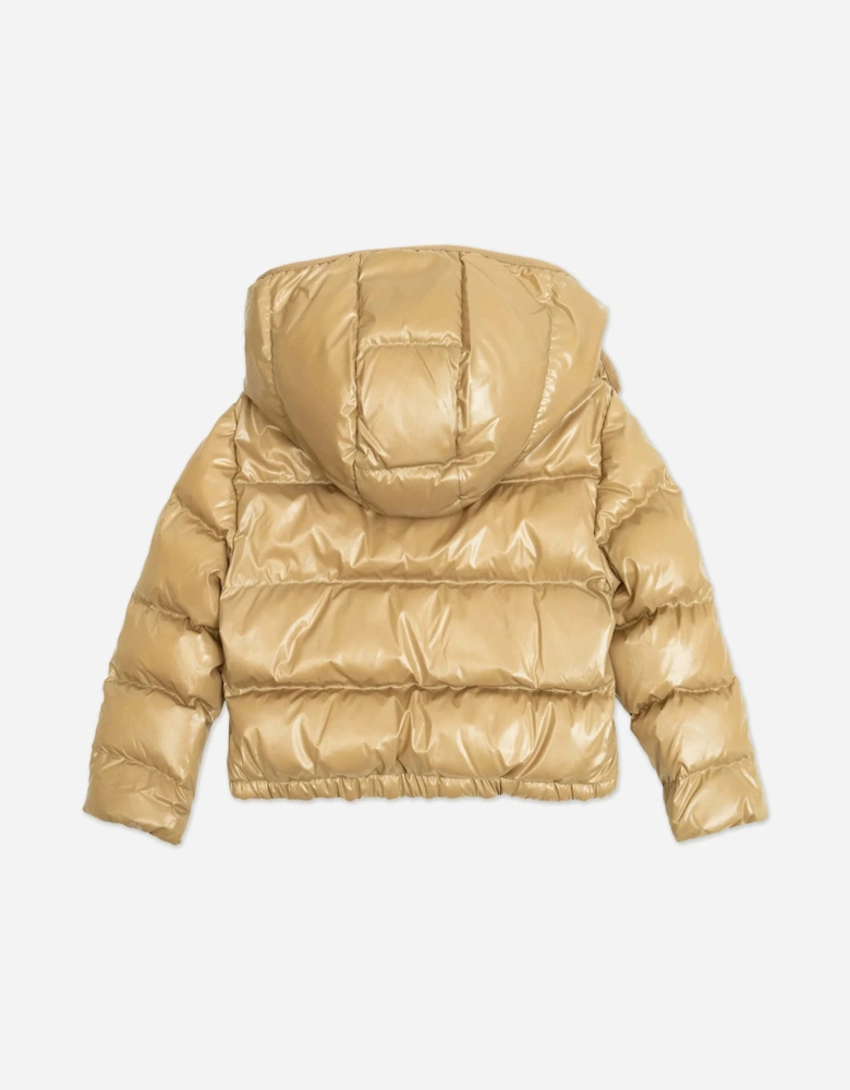 Enfant Girls Down Padded Andro Jacket in Beige