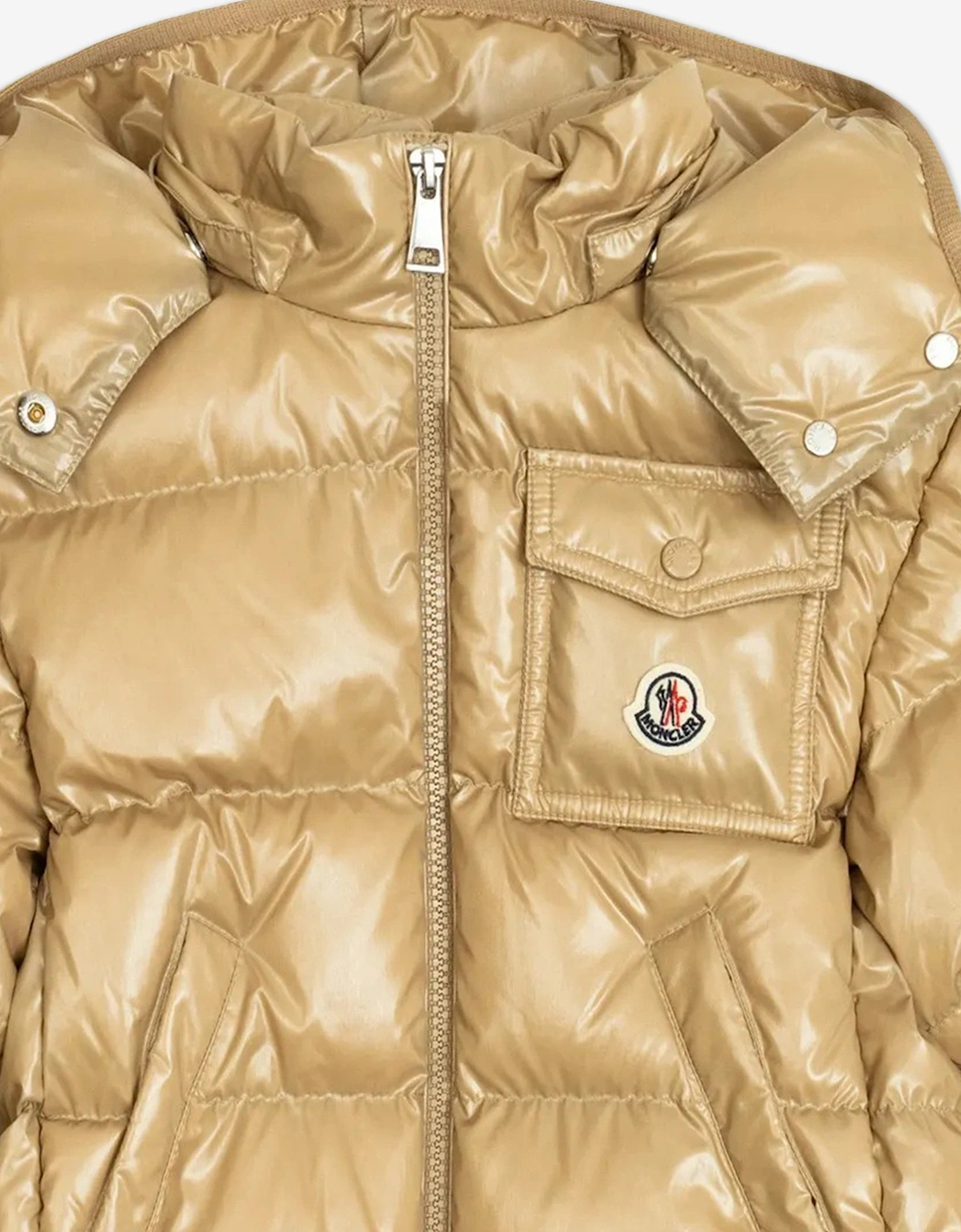 Enfant Girls Down Padded Andro Jacket in Beige