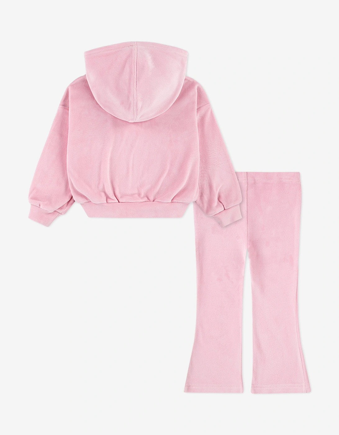 Baby Girls Velour Flare Legging Set in Pink