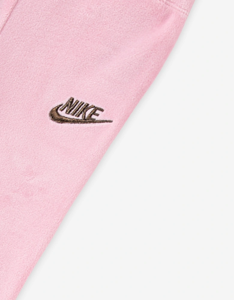 Baby Girls Velour Flare Legging Set in Pink