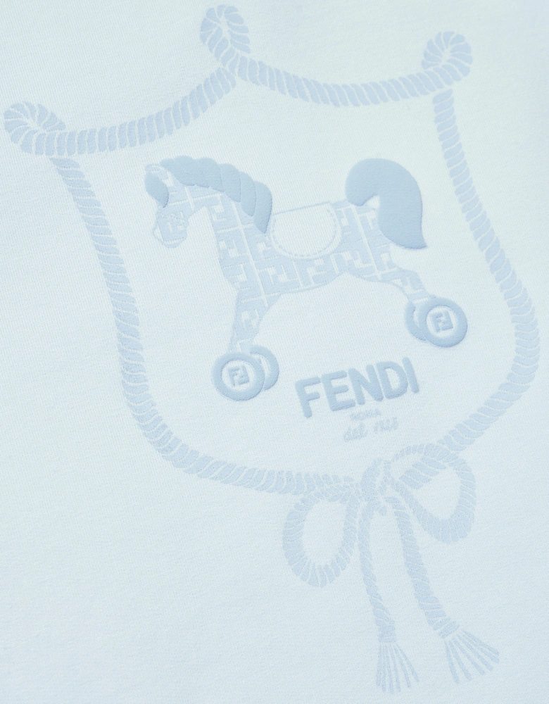 Baby Boys Toy Horse Blanket in Blue