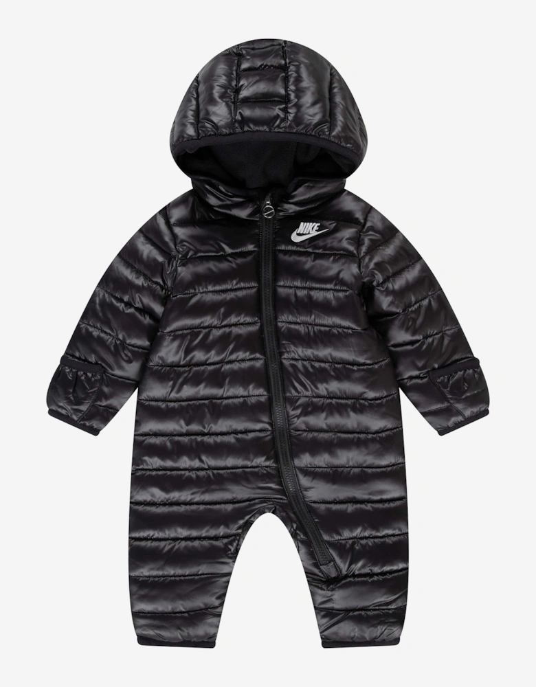 Baby Solid Snowsuit in Black
