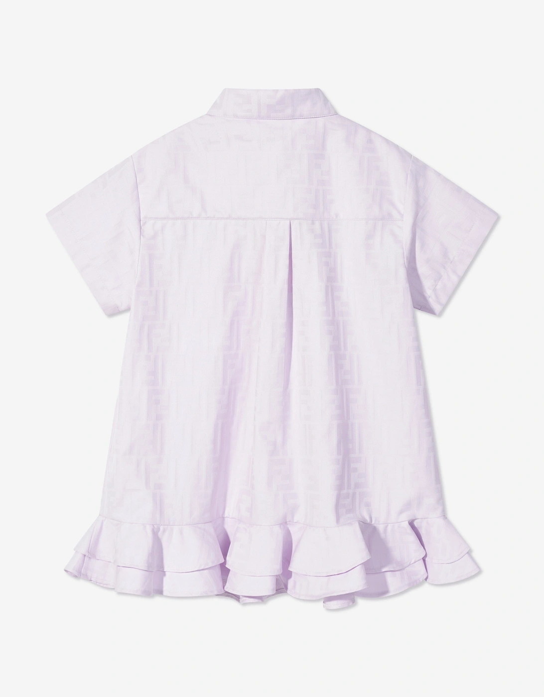 Girls Logo Shirt Dress in Purple