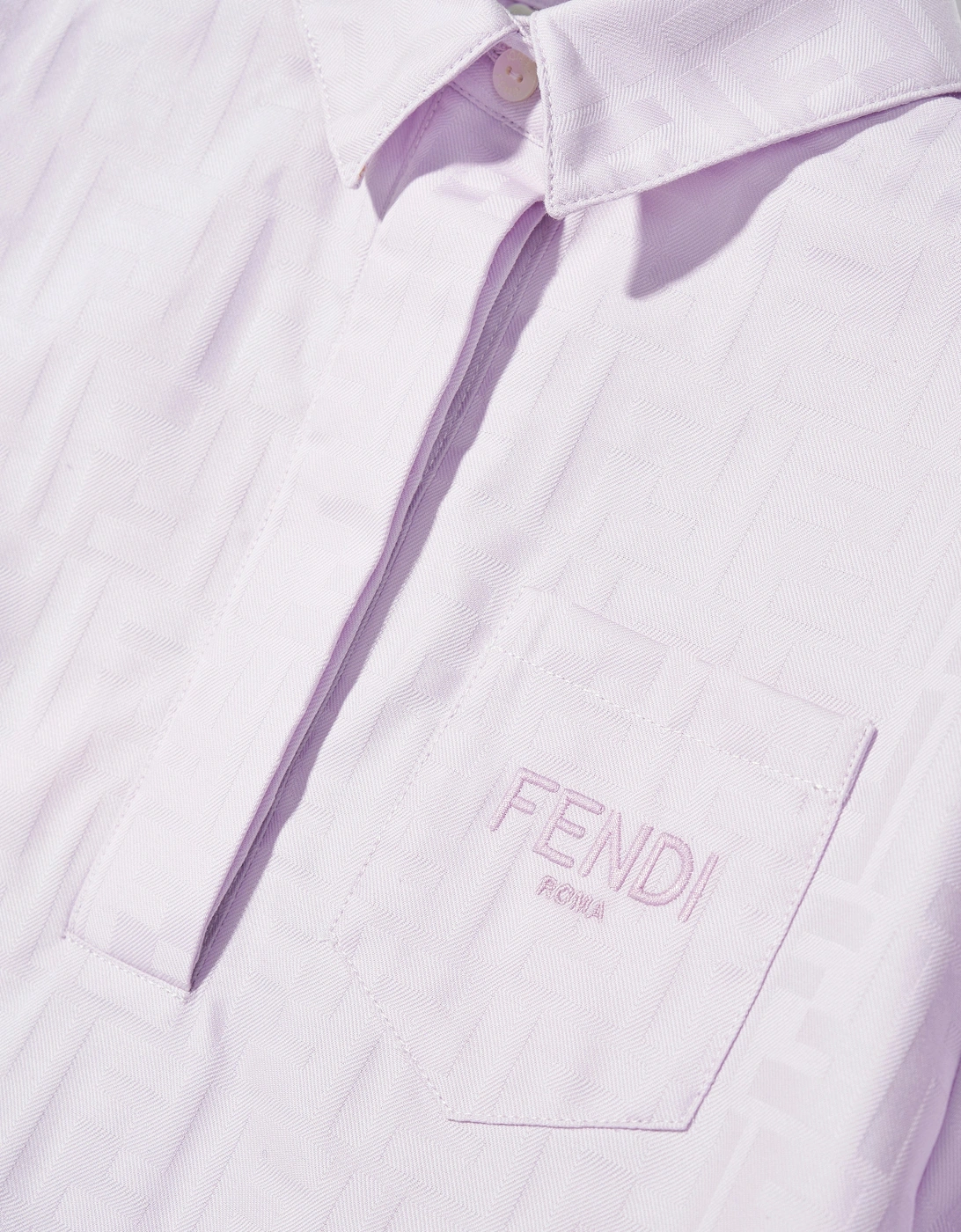 Girls Logo Shirt Dress in Purple