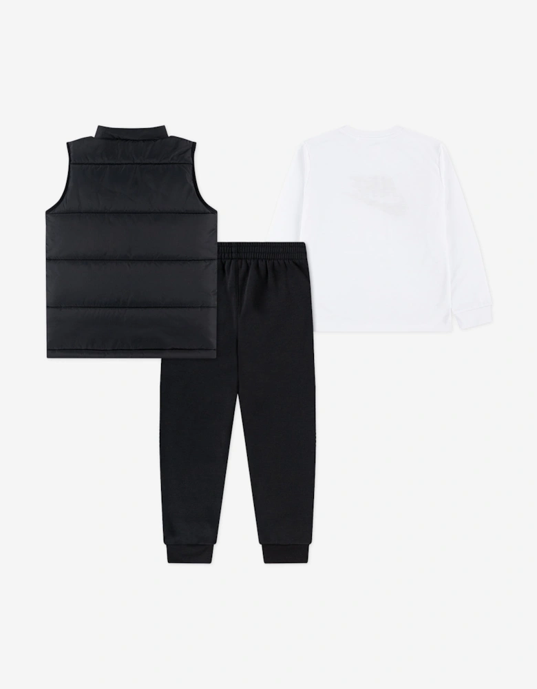 Kids NSW 3 Piece Vest Set in Black