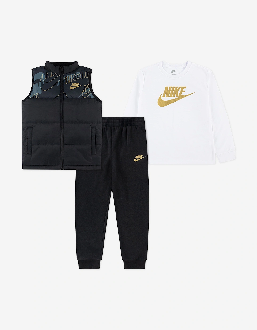 Kids NSW 3 Piece Vest Set in Black, 5 of 4