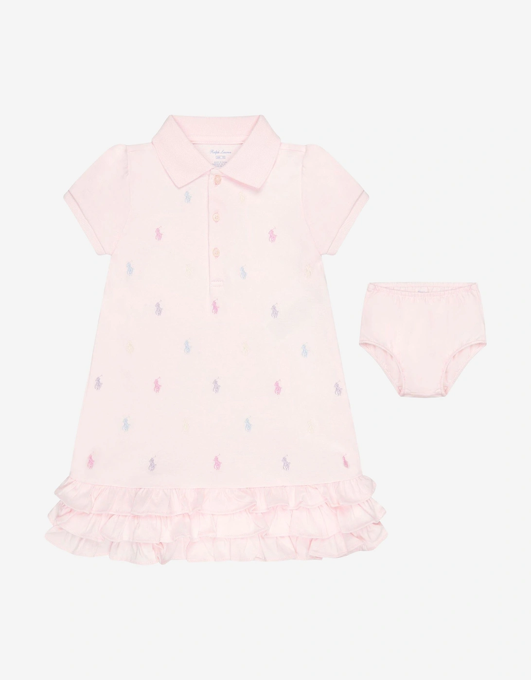 Baby Girls Schiffli Dress, 5 of 4