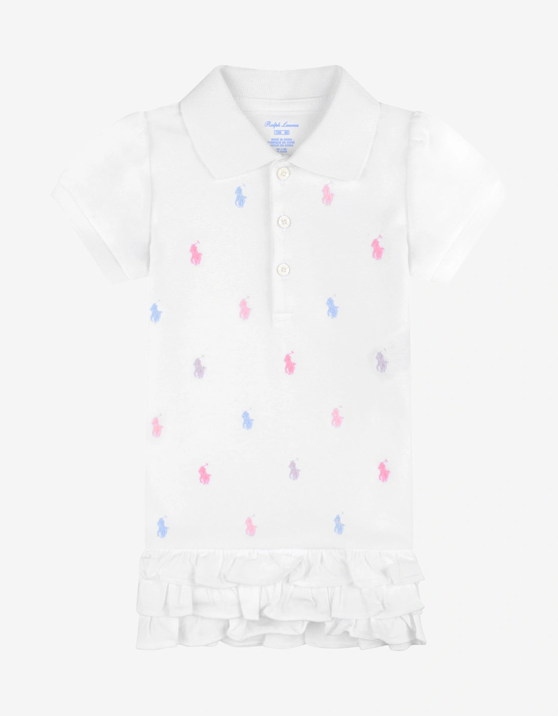 Baby Girls Schiffli Dress With Bloomers in White