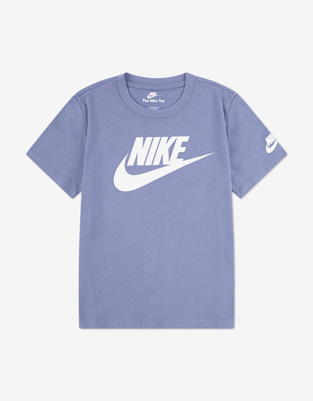 Nike Girls Blue 'S Futura Evergreen T-Shirt In  6 Years/7 Years Size 6 Kids