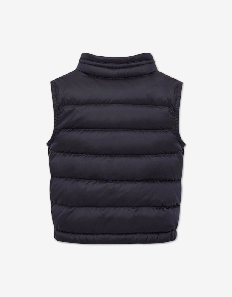 Enfant Baby Boys Down Padded New Amaury Gilet in Navy
