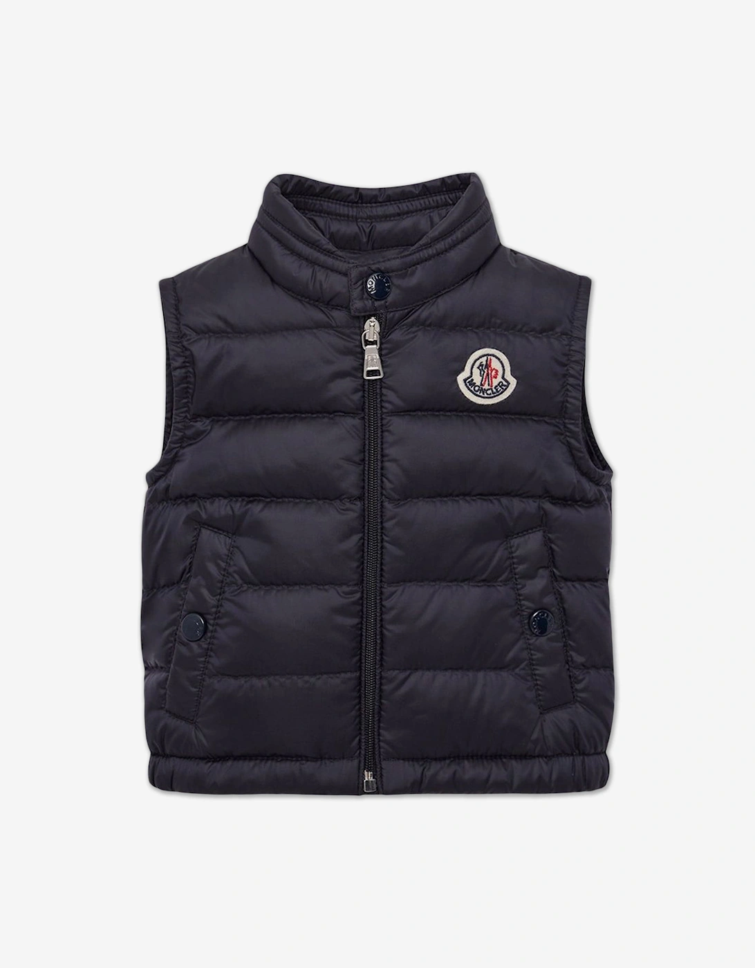 Enfant Baby Boys Down Padded New Amaury Gilet in Navy, 4 of 3