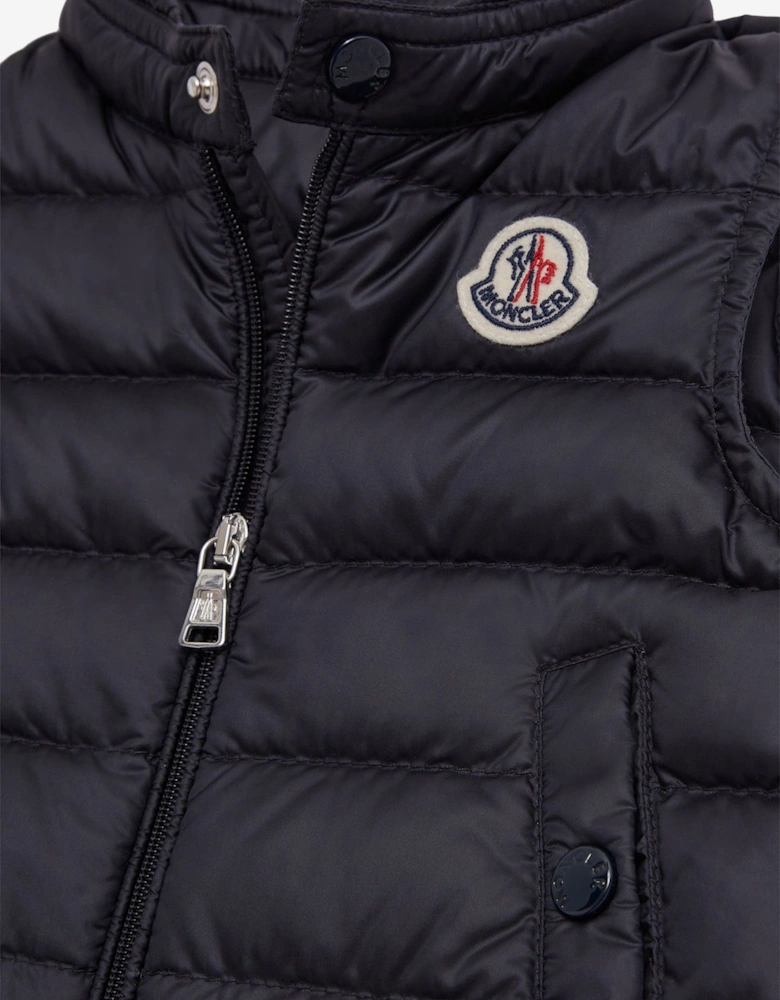 Enfant Baby Boys Down Padded New Amaury Gilet in Navy