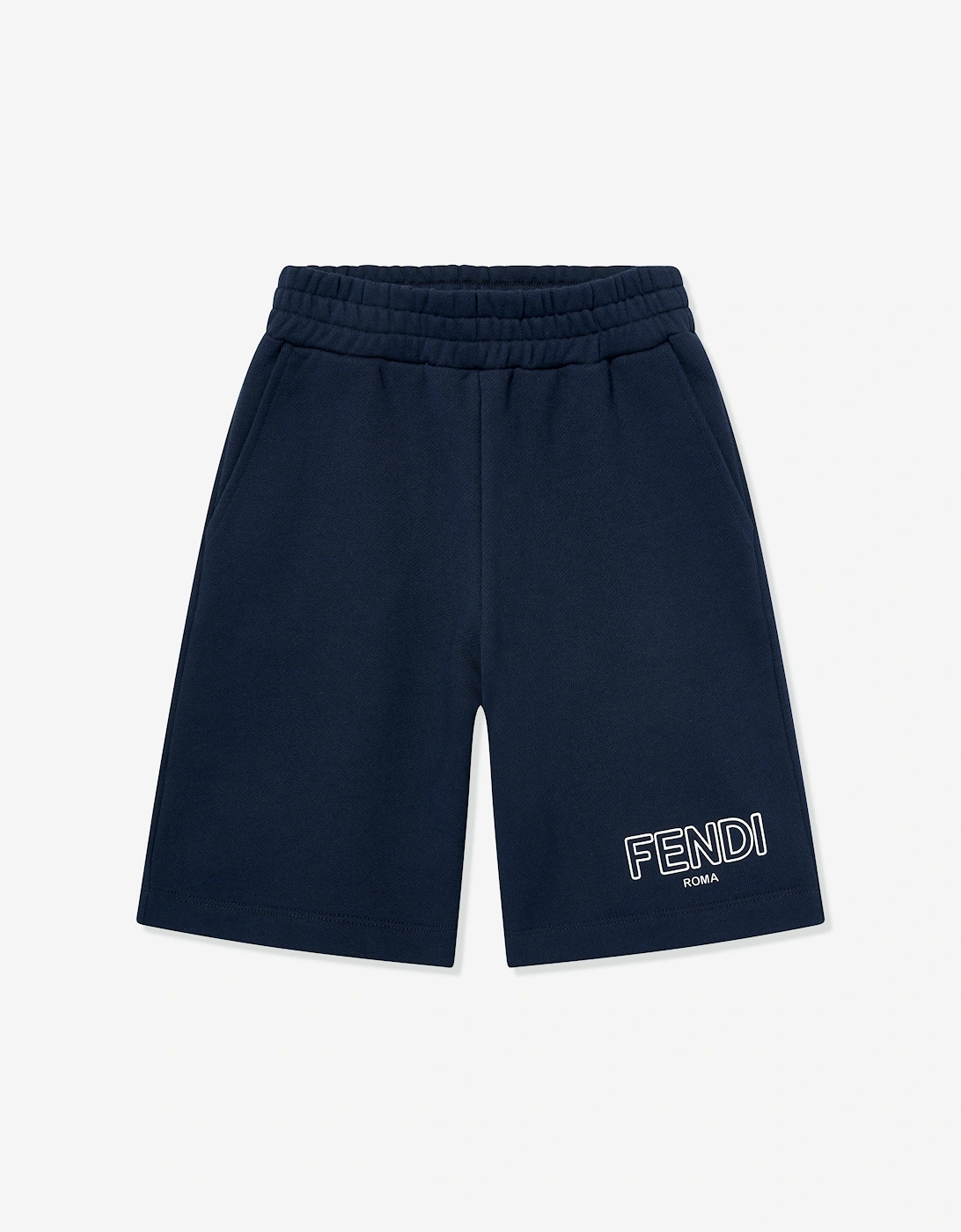 Fendi Boys Navy 'S Logo Shorts In - : 14 Years Size 14 Yrs Kids