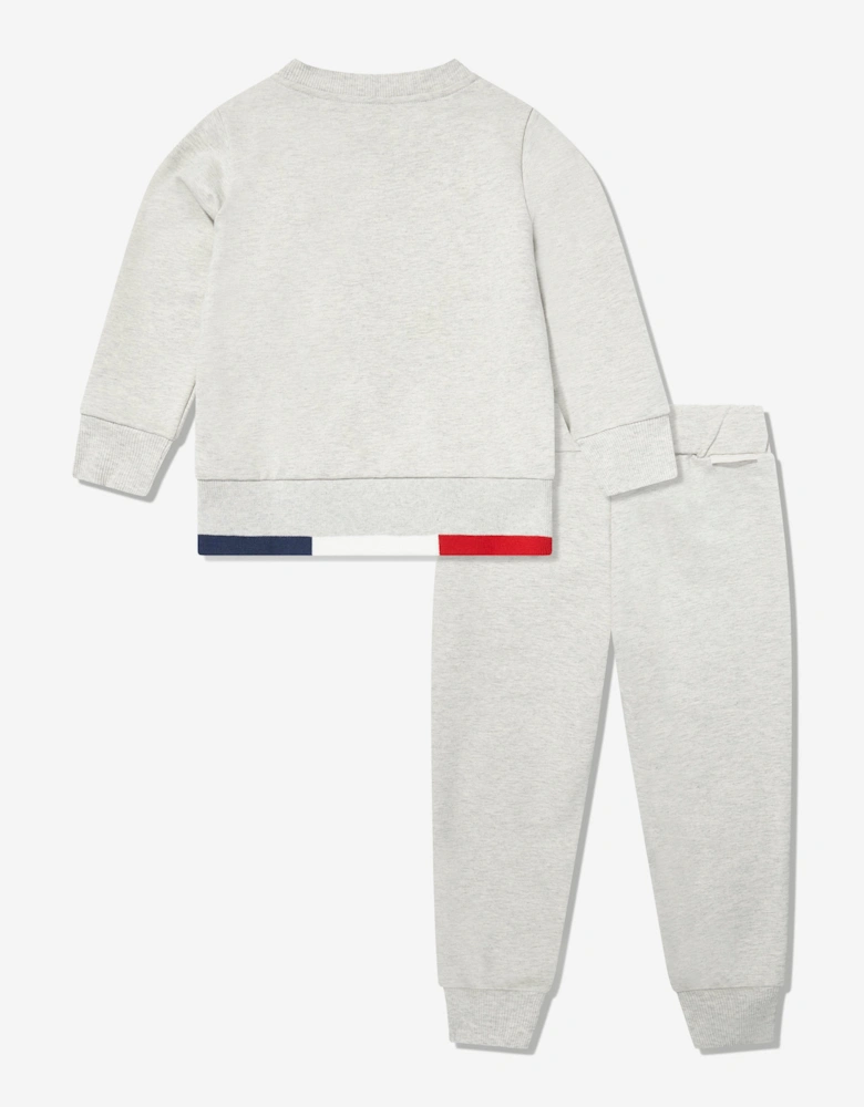 Enfant Boys Cotton Logo Tracksuit in Beige