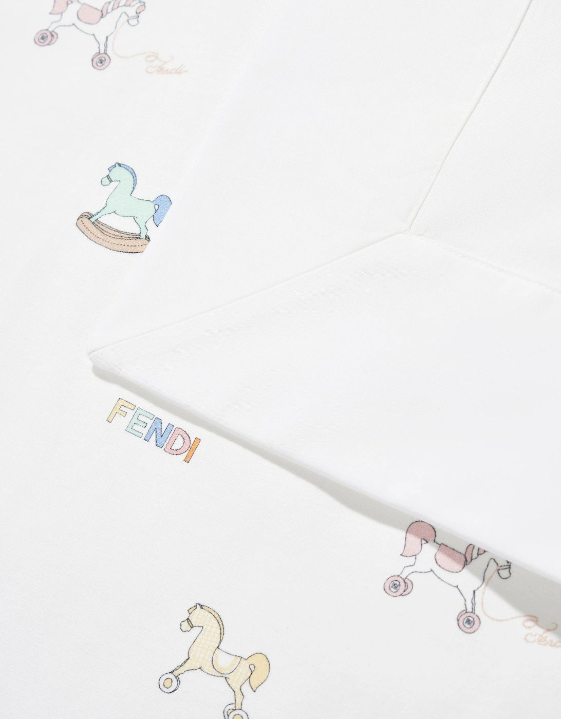 Baby Toy Horse Blanket in White