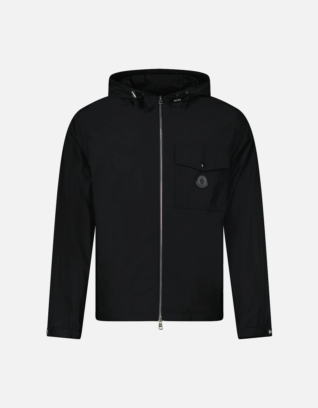 Moncler Fuyue Ghost Rubber Logo Jacket in Black