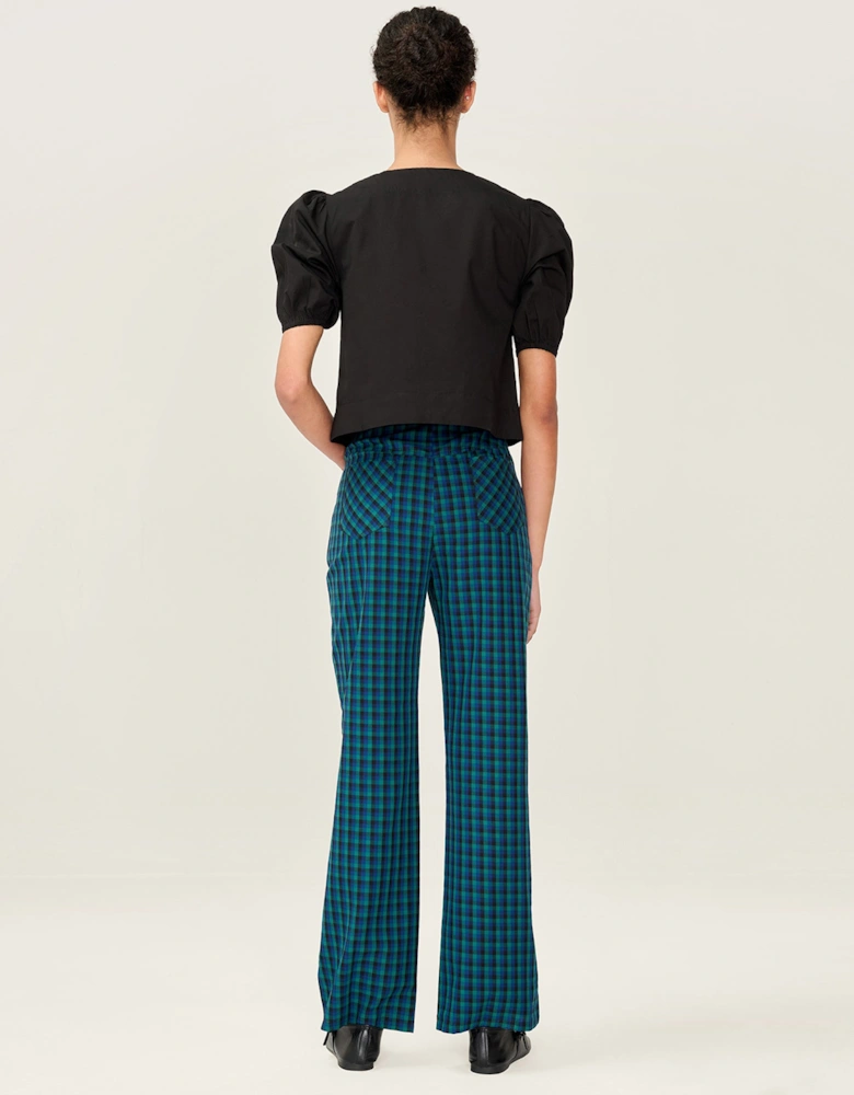 Elodie Trouser in Blue Check