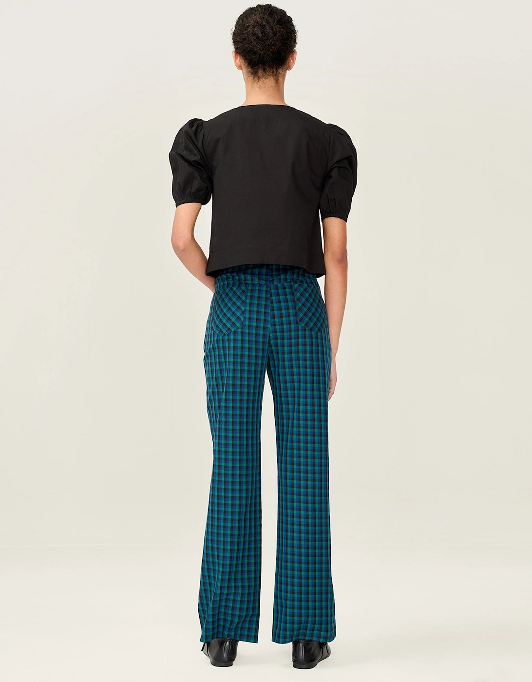 Elodie Trouser in Blue Check
