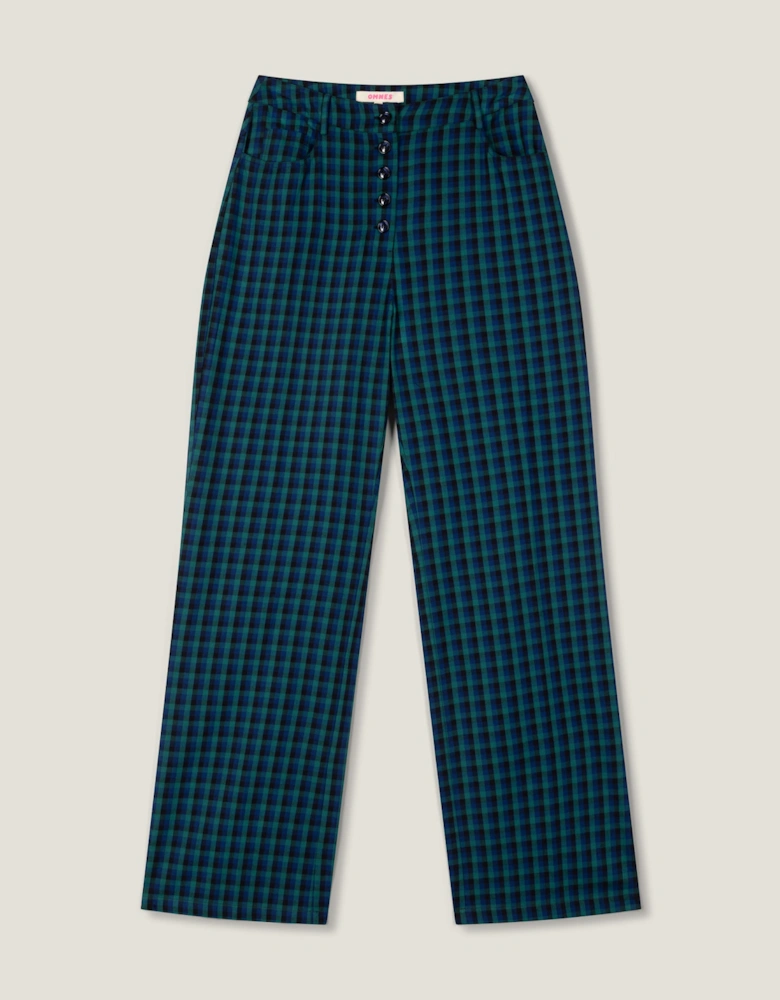 Elodie Trouser in Blue Check