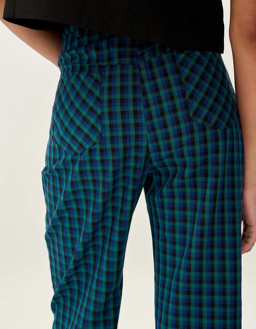 Elodie Trouser in Blue Check