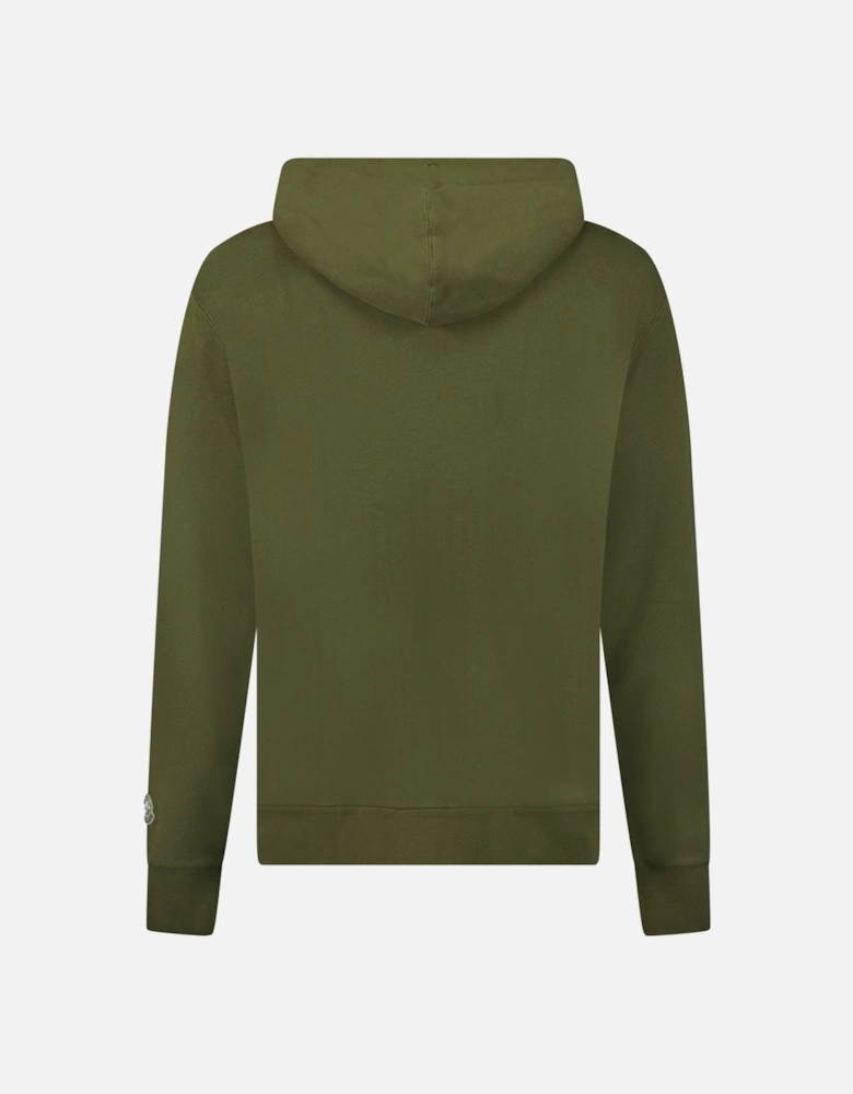 Moncler x Mercedes-Benz by Nigo Long Sleeve Zip Hoodie in Khaki Green