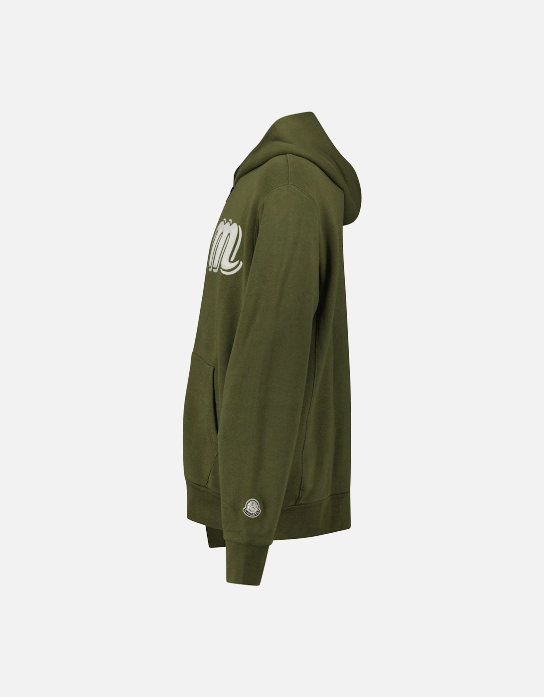 Moncler x Mercedes-Benz by Nigo Long Sleeve Zip Hoodie in Khaki Green