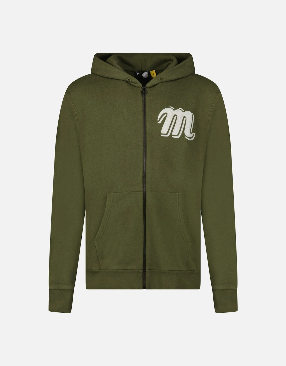 Moncler x Mercedes-Benz by Nigo Long Sleeve Zip Hoodie in Khaki Green