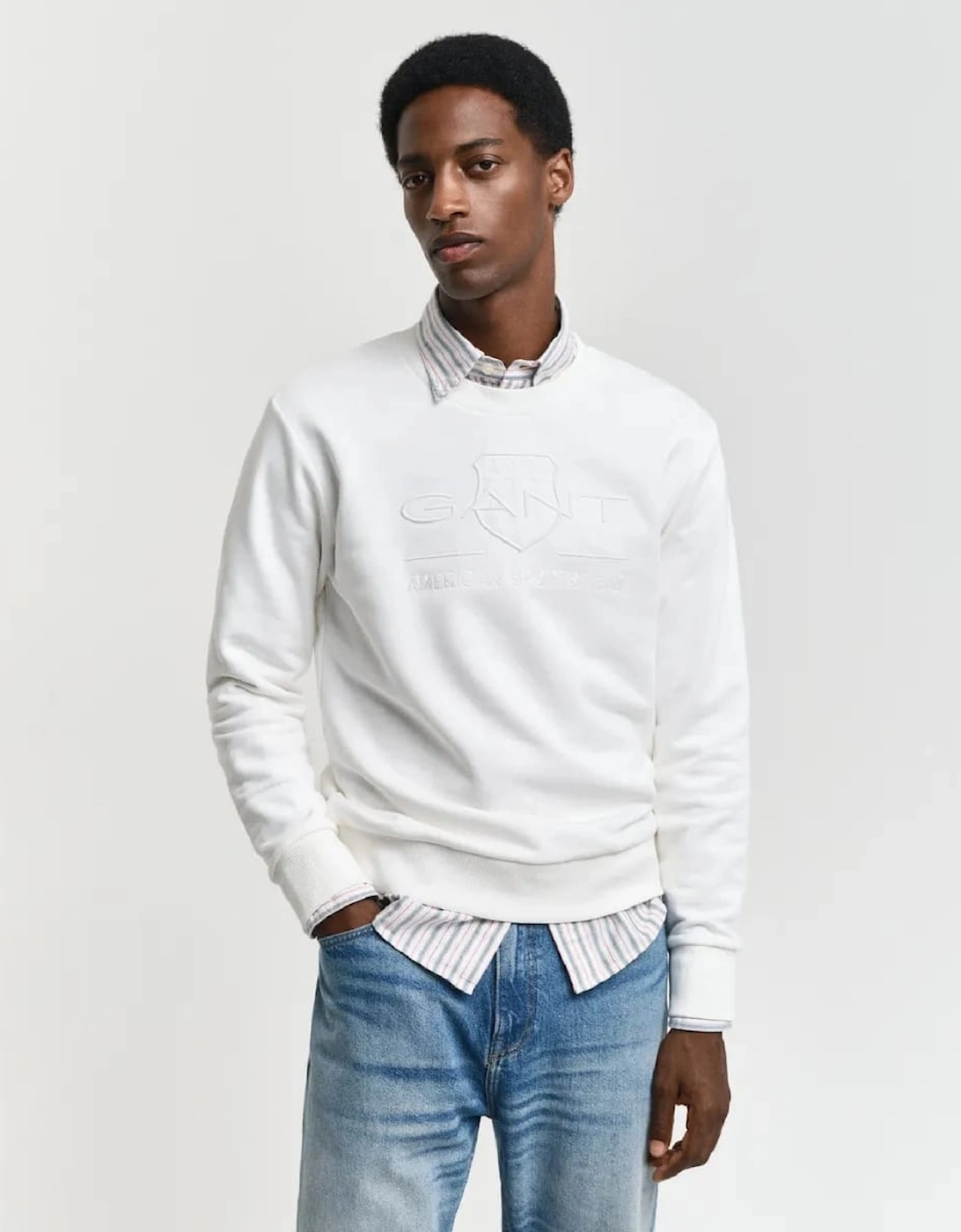 Tonal Shield Crewneck Sweatshirt