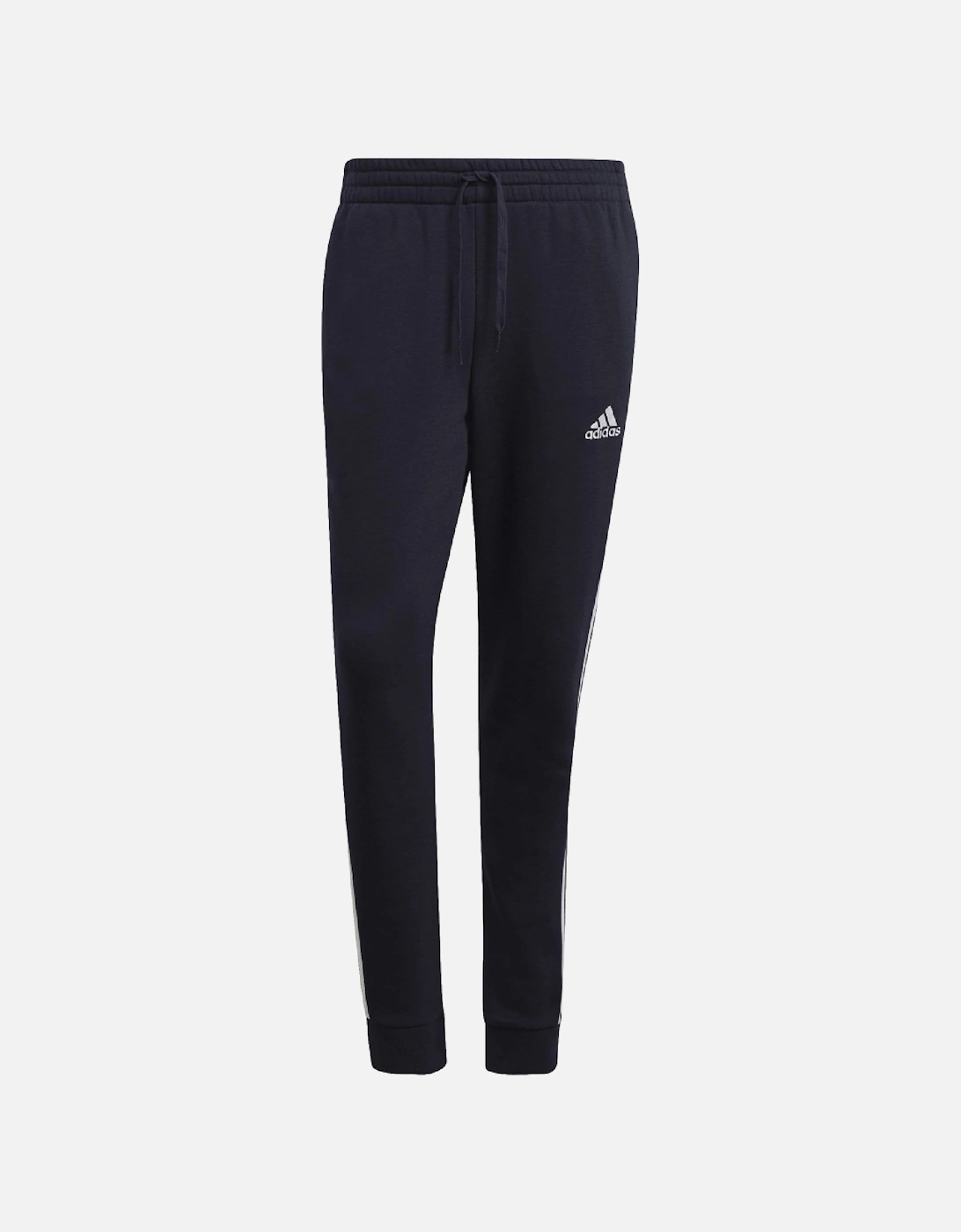 Essentials Fleece Tapered Cuff 3 Stripes Joggers - Mens Essentials Fleece Tapered Joggers