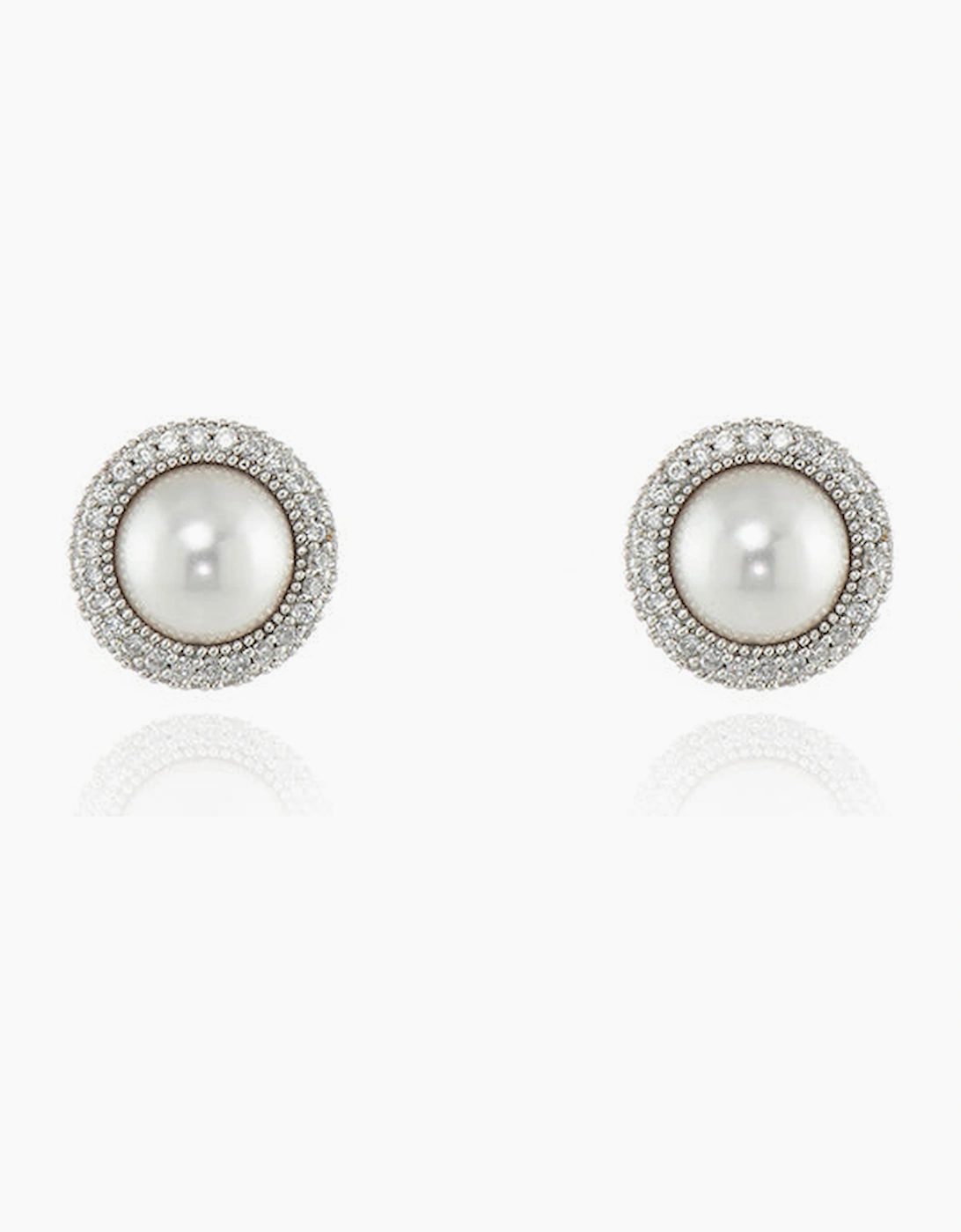 Cachet London Women's Silver/Silver Peigi Pearl Earrings