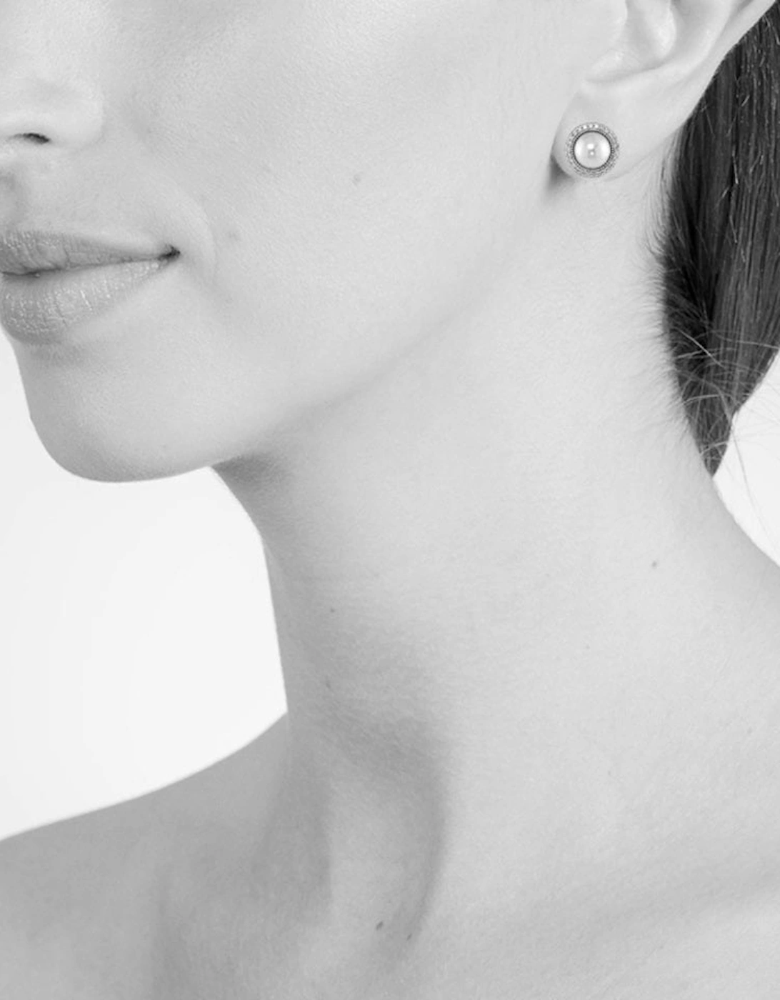 Peigi Pearl Silver Earrings