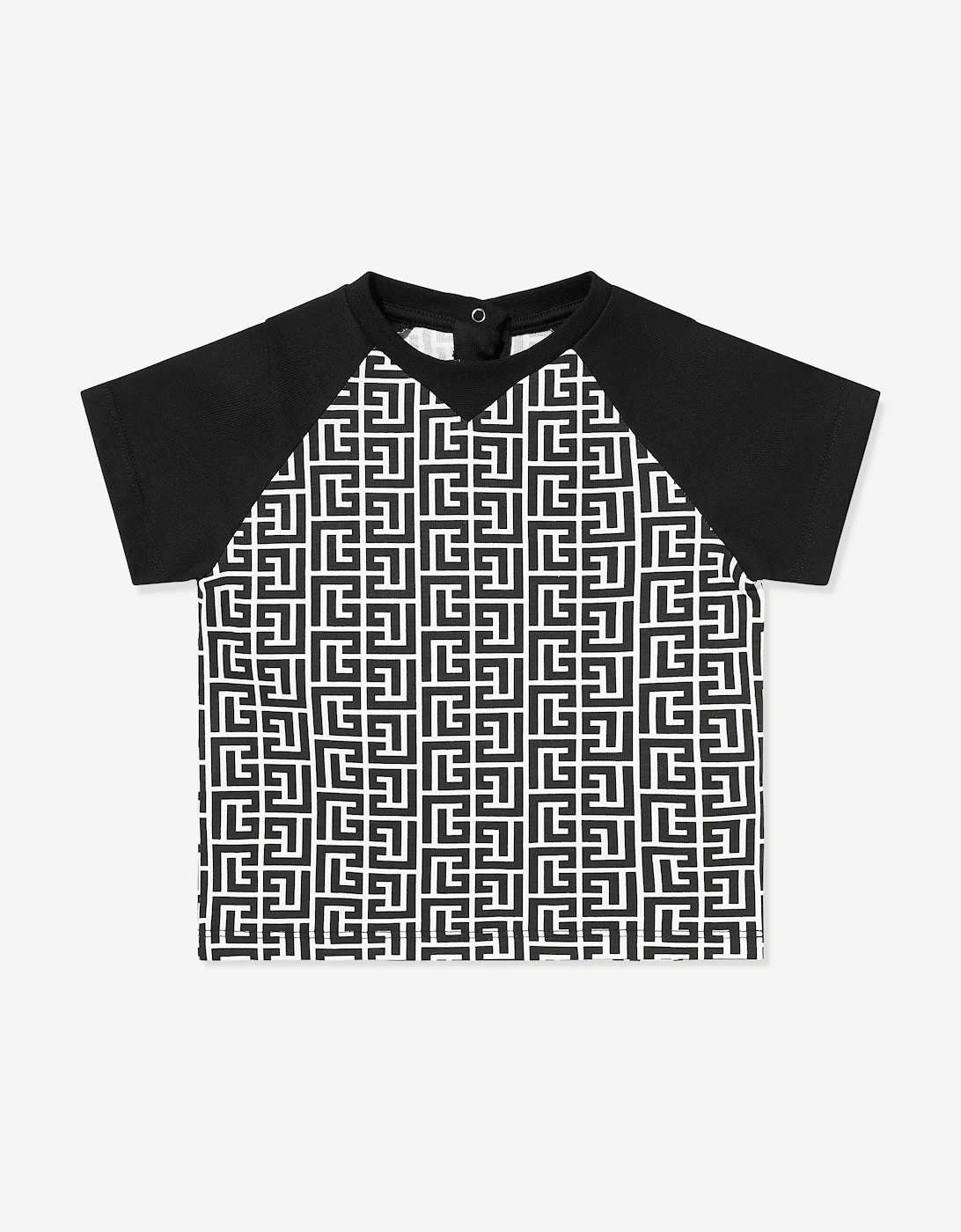 Baby Boys Monogram Logo T-Shirt in Black, 5 of 4
