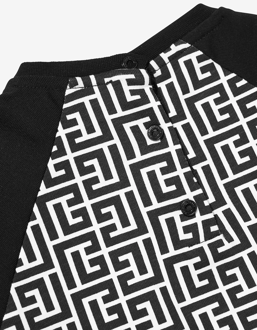 Baby Boys Monogram Logo T-Shirt in Black