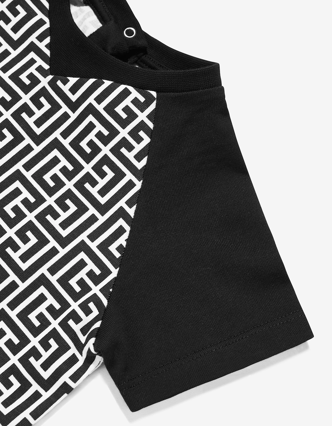 Baby Boys Monogram Logo T-Shirt in Black