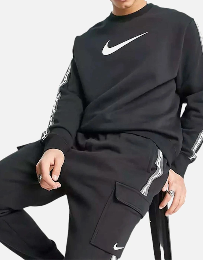 Men's Repeat fleece Tracksuit Black