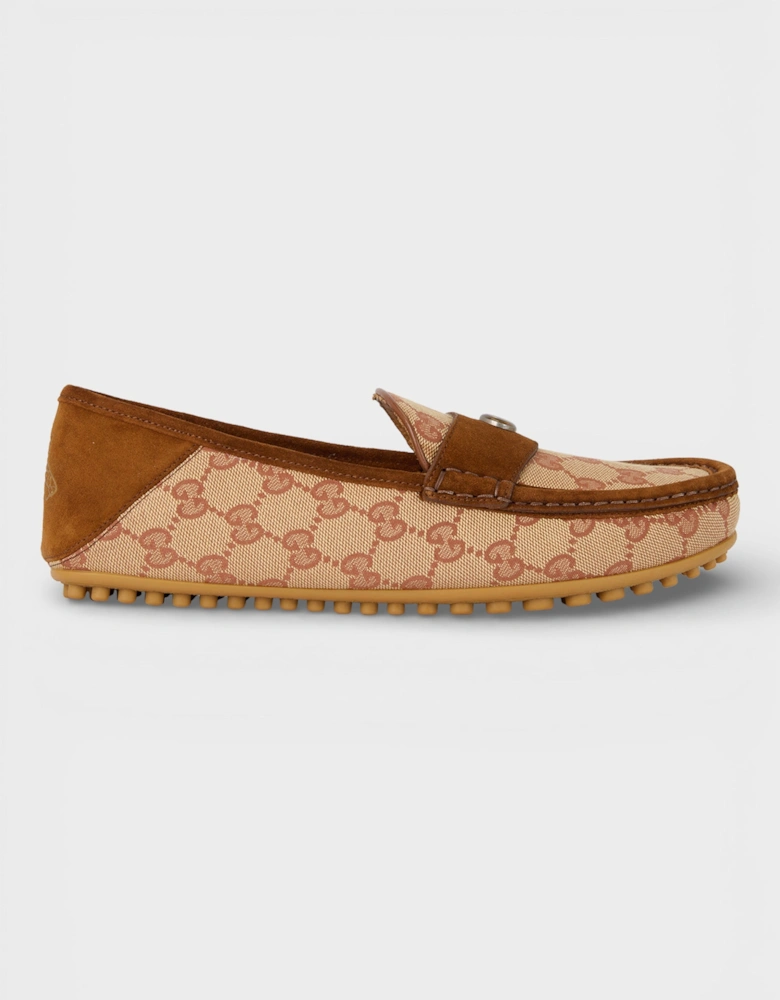 GG Monogram Loafers Brown