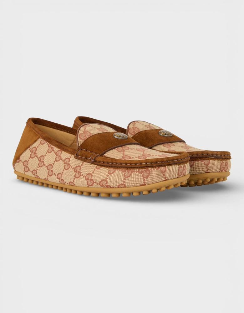 GG Monogram Loafers Brown