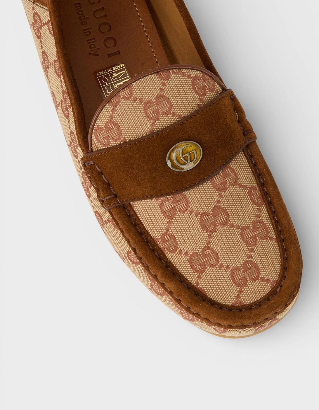 GG Monogram Loafers Brown