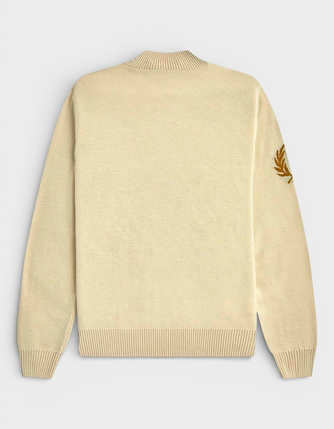 Laurel Wreath Mock Neck Jumper Oatmeal