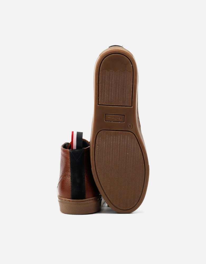 Parka Leather Men's Brown Boots