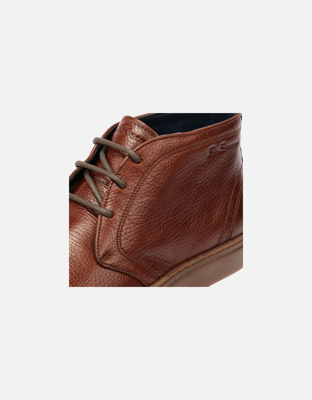 Parka Leather Men's Brown Boots