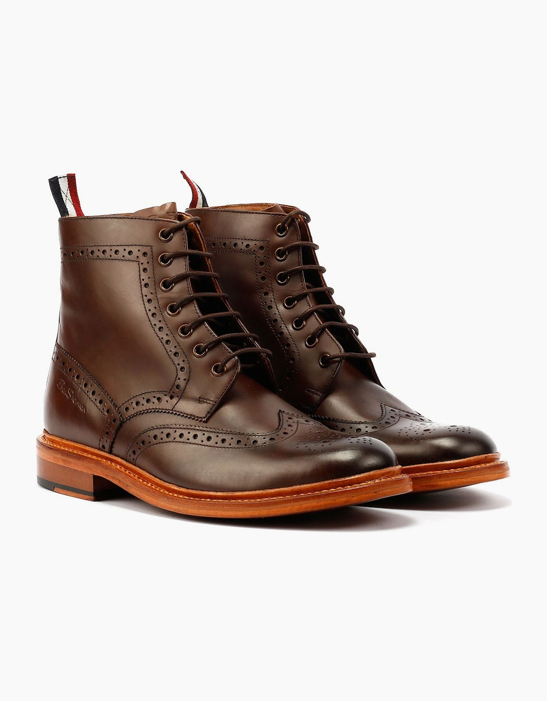 Ben Sherman Men's Ben Sherman Arthur Leather Men's Mocha Boots - Brown