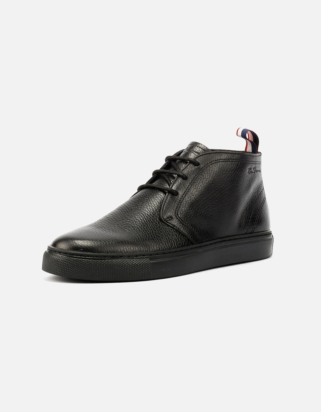 Parka Leather Men's Black Boots