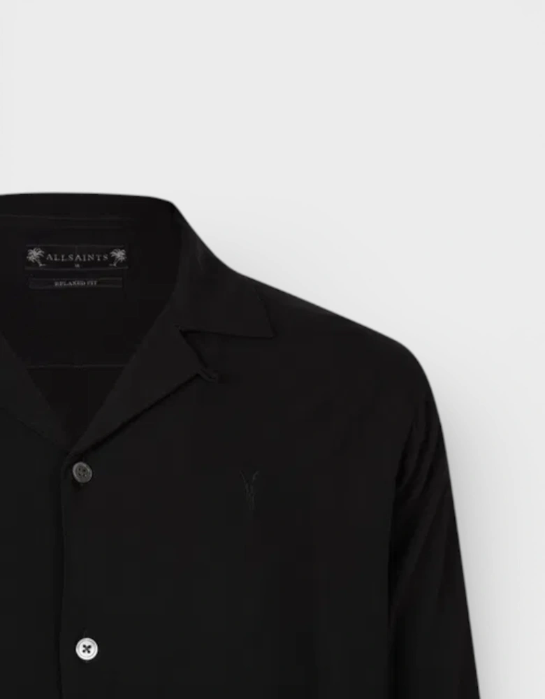 All Saints Venice Long Sleeve Shirt Black