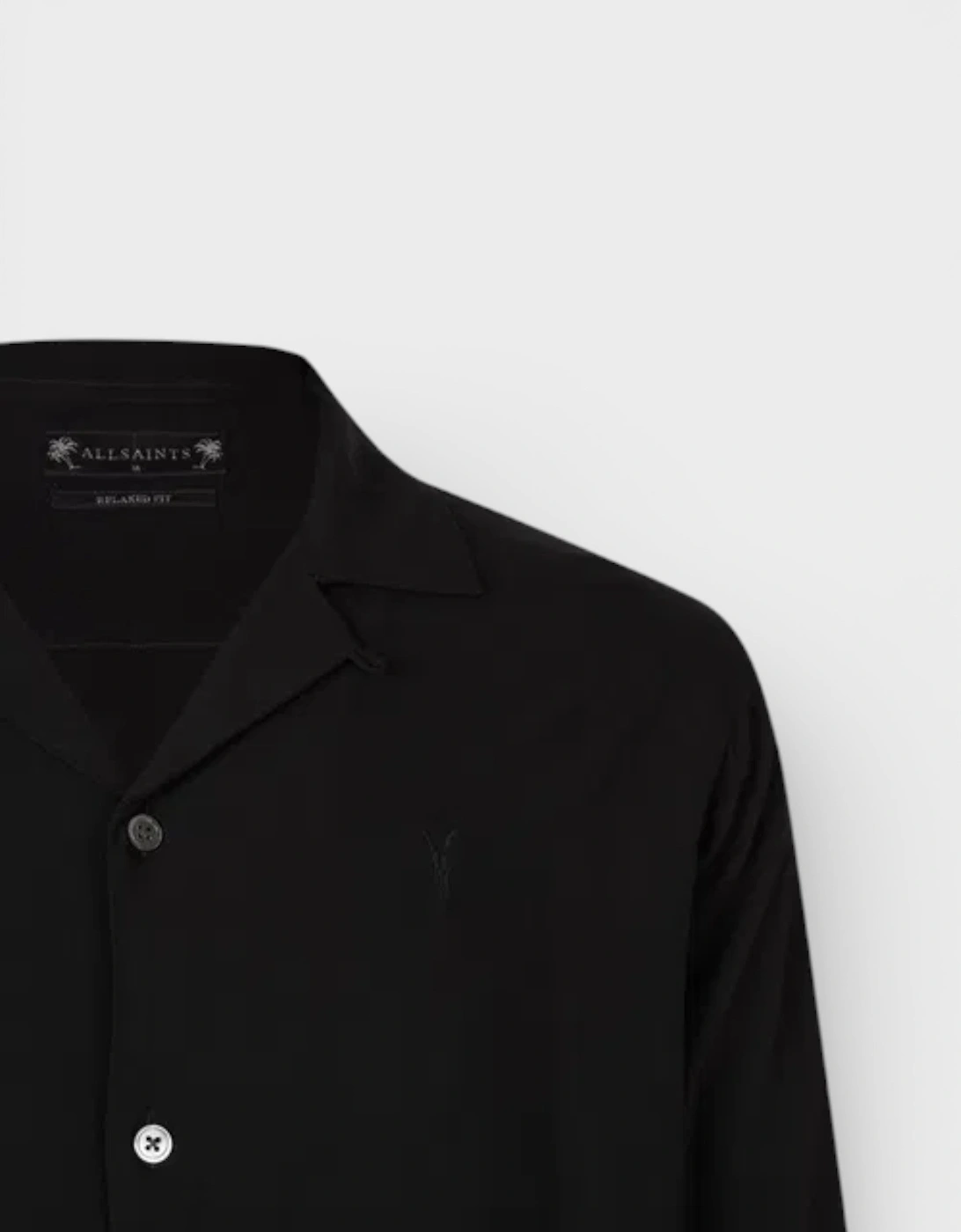 All Saints Venice Long Sleeve Shirt Black