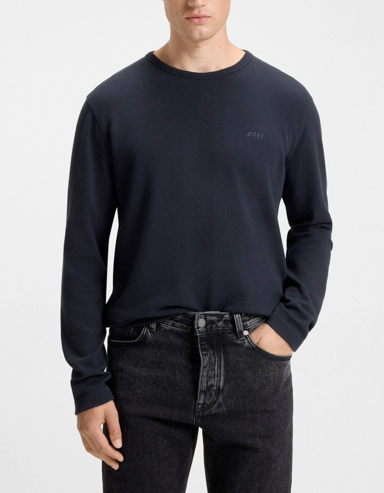 Boss Tempesto Long Sleeve Waffle T-Shirt