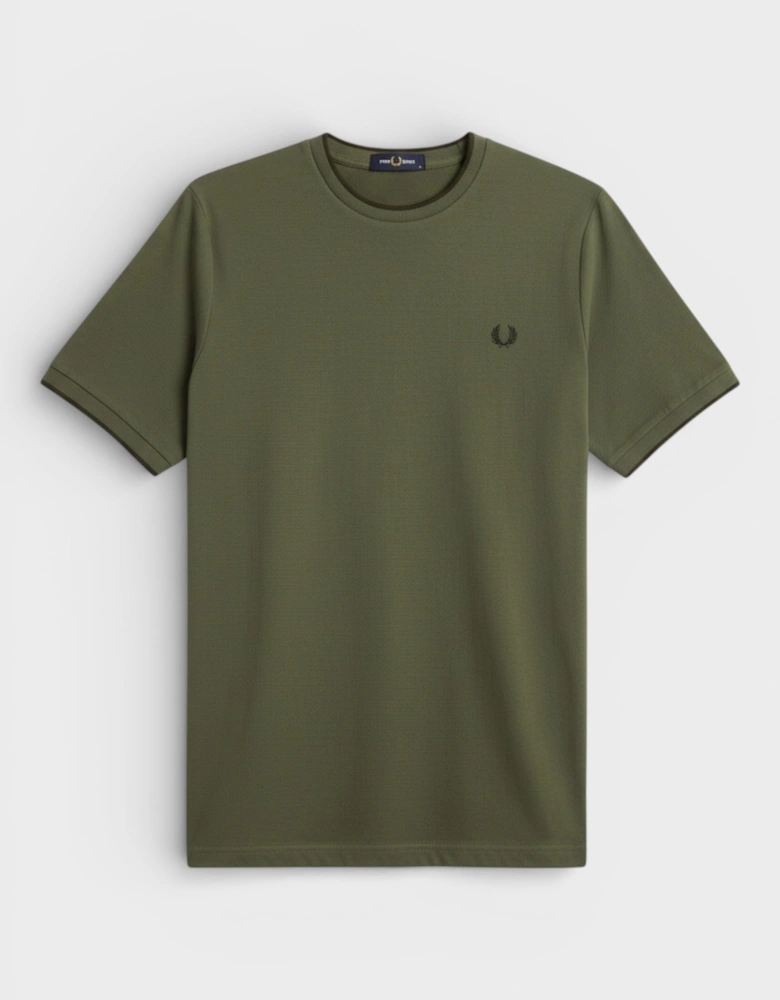 Crepe Piqué T-Shirt Green